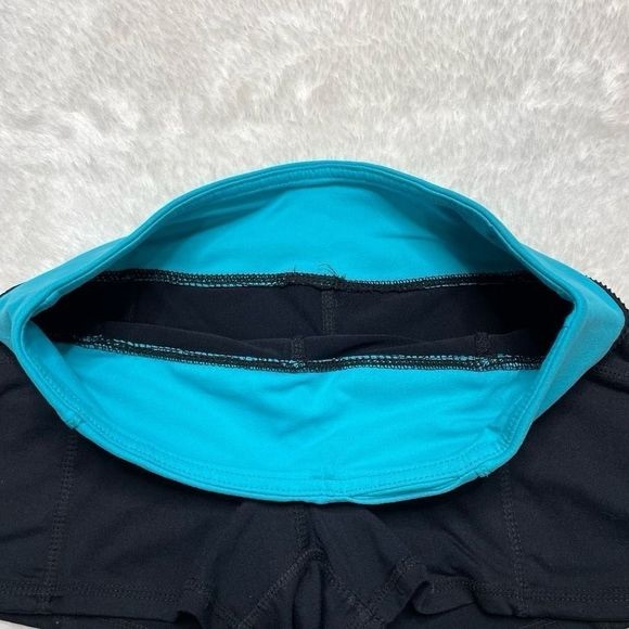 Athletic Shorts Black Blue Stretchy Womens Size XS - S Swim Bottoms Running - Picture 6 of 7